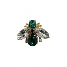 Luna Bee Pin in Green by Sixton London